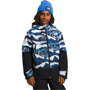 The North Face Big Boys Freedom Insulated Heavyweight Jacket - Optic Blue Mountain Traverse Print