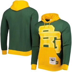 Men's Mitchell & Ness Green Green Bay Packers Big Face 5.0 Pullover Hoodie - Green