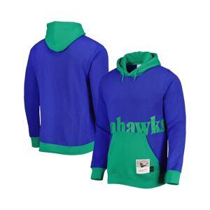 Men's Mitchell & Ness Royal Seattle Seahawks Big Face 5.0 Pullover Hoodie - Royal