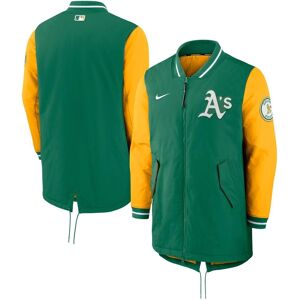 Nike Men's Nike Green Oakland Athletics Authentic Collection Dugout Performance Full-Zip Jacket - Green