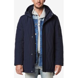 Marc New York Men's Foley Zig-Zag Quilt Hooded Parka - Ink