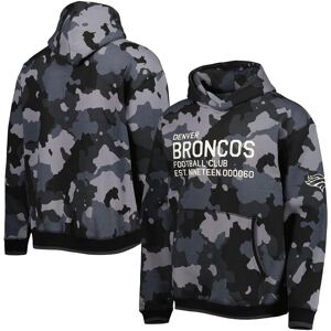 Men's The Wild Collective Black Denver Broncos Camo Pullover Hoodie - Black