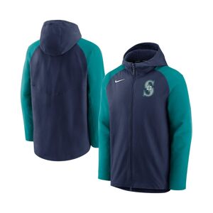 Nike Men's Navy, Aqua Seattle Mariners Authentic Collection Full-Zip Hoodie Performance Jacket - Navy, Aqua