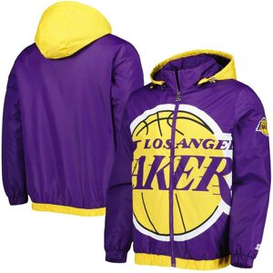 Men's Starter Purple Los Angeles Lakers The Triple Double Full-Zip Hoodie Jacket - Purple