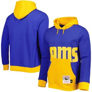 Men's Mitchell & Ness Royal Los Angeles Rams Big Face 5.0 Pullover Hoodie - Royal