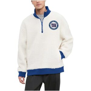 Tommy Hilfiger Men's Tommy Hilfiger Cream New York Giants Jordan Sherpa Quarter-Zip Sweatshirt - Cream