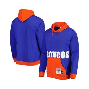 Men's Mitchell & Ness Royal Denver Broncos Big Face 5.0 Pullover Hoodie - Royal