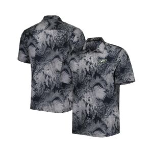 Tommy Bahama Men's Tommy Bahama Black Philadelphia Eagles Coast Luminescent Fronds Camp IslandZone Button-Up Shirt - Black