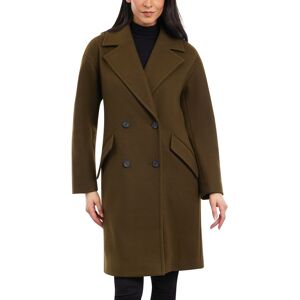 Lucky Brand Women's Double-Breasted Drop-Shoulder Coat - Moss