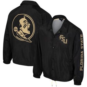 Women's The Wild Collective Black Florida State Seminoles 2023 Coaches Full-Snap Jacket - Black