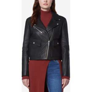 Marc New York Women's Seton Asymmetric Leather Moto Jacket - Black