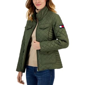 Tommy Hilfiger Women's Quilted Zip-Up Jacket - Thyme