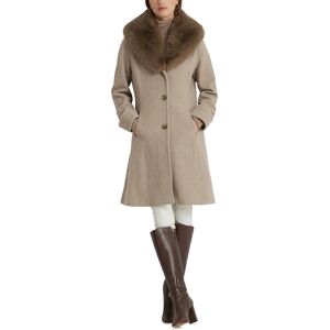 Ralph Lauren Lauren Ralph Lauren Women's Wool Blend Walker Coat - Truffle Herringbone