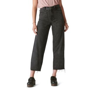 Lucky Brand Women's Lucky Legend High Rise Wide Leg Denim Pants - Raven