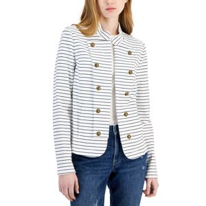 Tommy Hilfiger Women's Striped Band Jacket - White