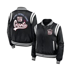 Wear By Erin Andrews Women's Wear by Erin Andrews Black New York Giants Full-Zip Bomber Jacket - Black