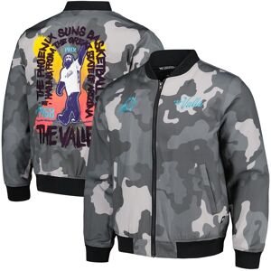 The Wild Collective Men's and Women's The Wild Collective Gray Phoenix Suns 2023/24 City Edition Camo Bomber Full-Zip Jacket - Gray