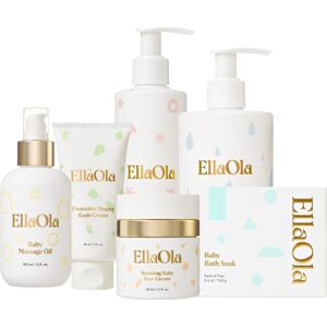 Ellaola The Baby's Complete Skincare Bundle (6 Pieces) - White