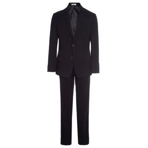 Calvin Klein Big Boys Husky Modern Fit Gab Jacket and Pants Suit, 2-Piece Set - Black