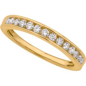 Macy's Certified Diamond Channel Band 1/4 ct. t.w. in 14k White or Yellow Gold - Yellow Gold