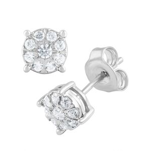 Macy's Diamond Stud (1/4 ct. t.w.) in 14k White, Yellow or Rose Gold - White Gold