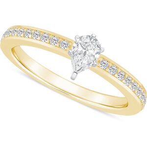 Macy's Diamond Pear Engagement Ring (1/2 ct. t.w.) in 14k Gold - Yellow Gold