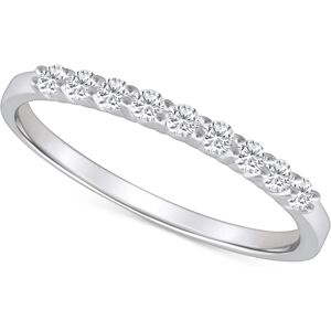 Macy's Diamond Wedding Band (1/4 ct. t.w.) in 14k Gold - White Gold