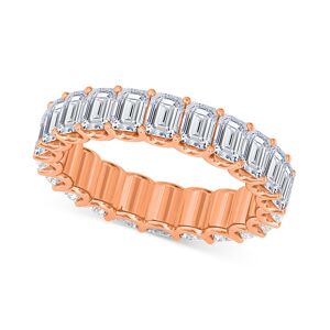 Macy's Diamond Emerald-Cut Eternity Band (4 ct. t.w.) in Platinum or 14k Gold - Rose Gold