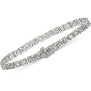 Macy's Diamond Tennis Bracelet (1/4 ct. t.w.) in Sterling Silver - Sterling Silver