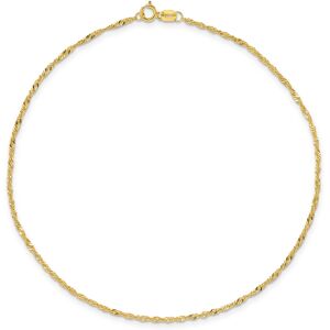 Macy's Singapore Chain Anklet in 14k Yellow Gold - Gold