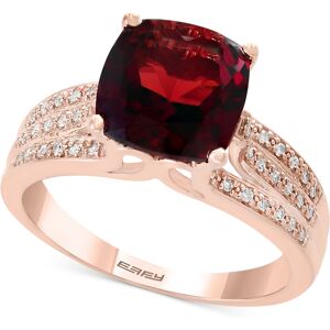 Effy Collection Effy Garnet (3-1/4 ct. t.w.) and Diamond (1/5 ct. t.w.) Ring in 14k Rose Gold - Garnet