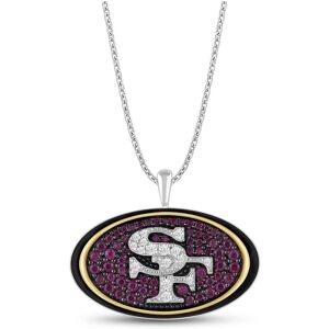 True Fan Men's and Women's San Francisco 49ers Team Necklace - Silver