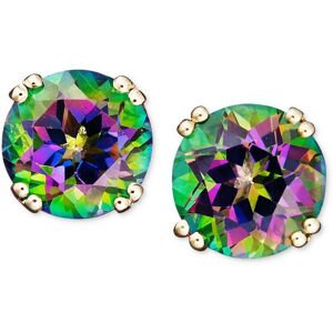 Macy's 14k Gold Earrings, Mystic Topaz Studs (4-1/2 ct. t.w.)