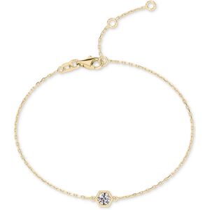 Portfolio by De Beers Forevermark Diamond Honeycomb Solitaire Chain Bracelet (1/5 ct. t.w.) in 14k White or Yellow Gold - Yellow Gold