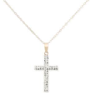 Macy's Crystal Pave Cross 18