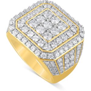 Macy's Men's Diamond Cluster Ring (5 ct. t.w.) in 10k Gold - Yellow Gold