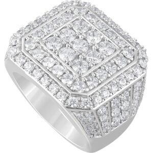 Macy's Men's Diamond Cluster Ring (5 ct. t.w.) in 10k Gold - White Gold