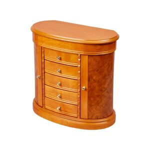 Mele & Co. Trinity Wooden Jewelry Box - Honey Brow