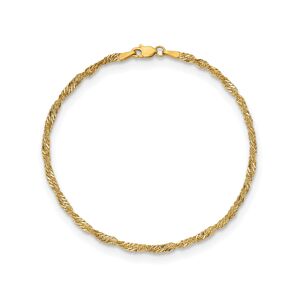Macy's Singapore Chain Anklet in 14k Yellow Gold - Gold