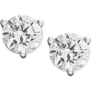 Macy's Certified Near Colorless Diamond Stud Earrings in 18k White Gold or Gold (1/4 ct. t.w.) - White Gold