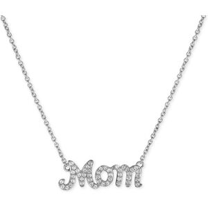 Macy's Diamond Mom Pendant Necklace (1/4 ct. t.w.) in Sterling Silver - Silver