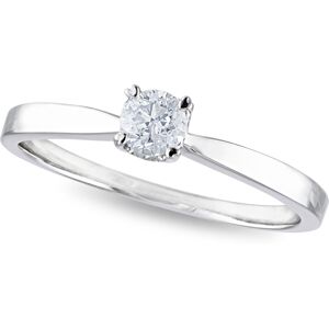 Macy's Diamond 1/4 ct. t.w. Solitaire Engagement Ring in 14k White or Yellow Gold - White Gold