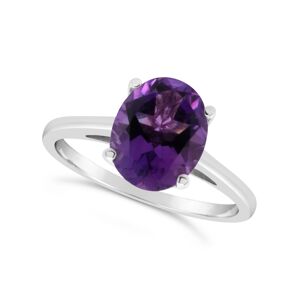 Macy's Amethyst (2-1/3 ct. t.w.) Ring in Sterling Silver. Also Available in Citrine (2-5/8 ct. t.w.) and London Blue Topaz (3 ct. t.w.) - Amethyst