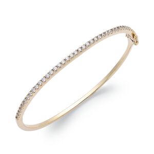 Arabella Sterling Silver Cubic Zirconia Bangle Bracelet (1-3/4 ct. t.w.) (Also available in 14k Gold over Sterling Silver) - Gold Over Silver