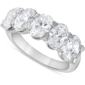 Badgley Mischka Certified Lab Grown Diamond Oval-Cut Band (3-1/2 ct. t.w.) in 14k Gold - White Gold