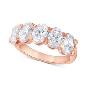 Badgley Mischka Certified Lab Grown Diamond Oval-Cut Band (3-1/2 ct. t.w.) in 14k Gold - Rose Gold