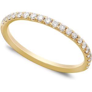 Macy's Diamond Pave Band (1/4 ct. t.w.) in 14k White or Yellow Gold - Yellow Gold