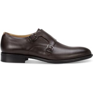 by Hugo Boss Men's Colby Double-Buckle Monk Strap Dress Shoes - Dark Brown