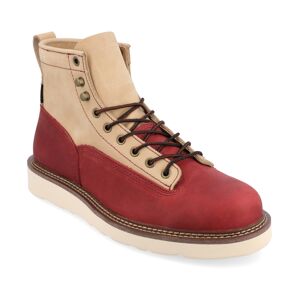 Taft 365 Men's Model 001 Lace-Up Ankle Boots - Cherry, Cream