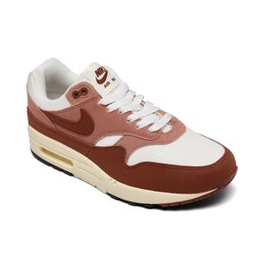 Nike Women's Air Max 1 '87 Casual Sneakers from Finish Line - Sail, Cedar, Red Stardust